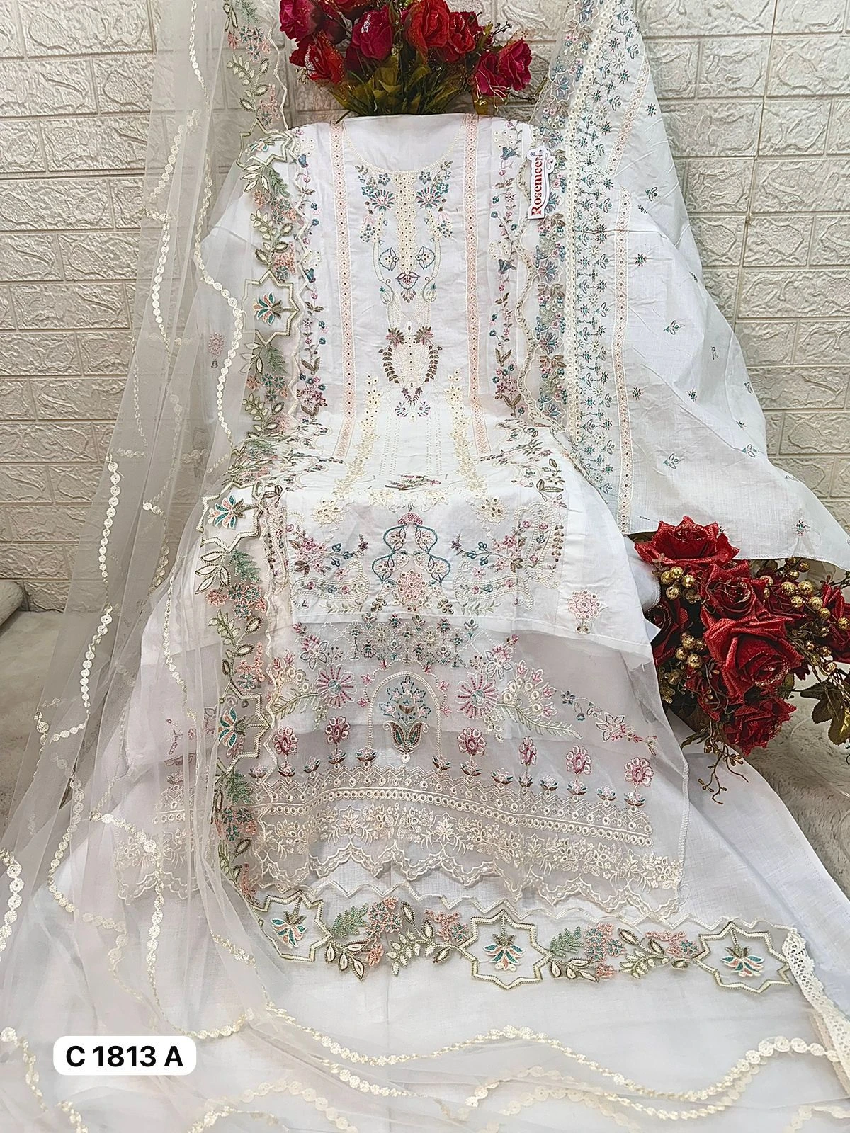 Fepic C 1813 Pure Cotton Wholesale Pakistani Salwar Suit Catalog — Wholesale Pakistani Suits, MPA wholesale from Surat - Gallery Image 4